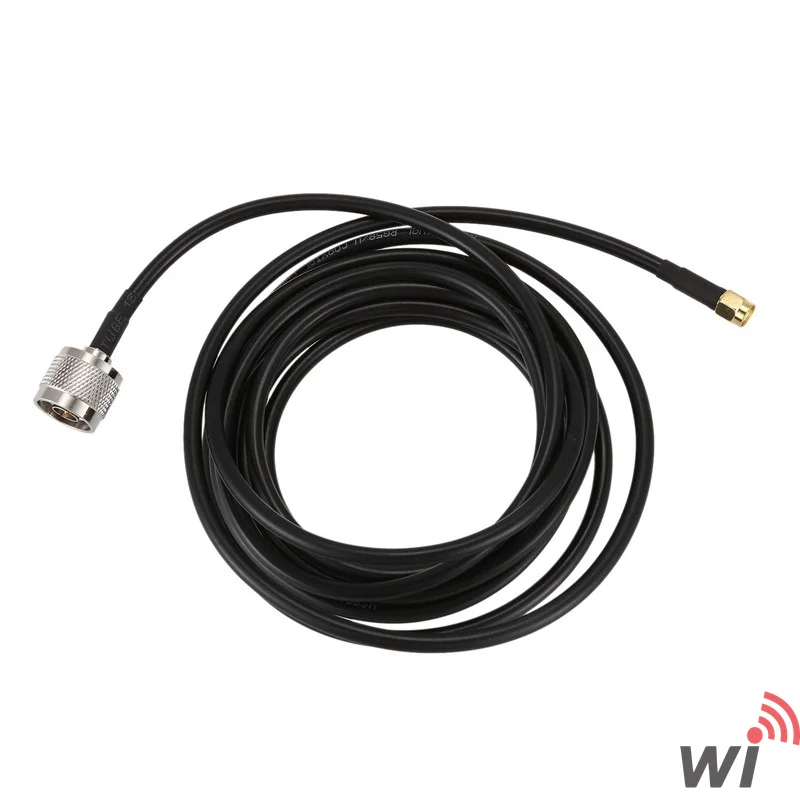 Winet Lora LMR400 5 Metre Anten Kablosu (RP-SMA Erkek / N-Type Erkek)