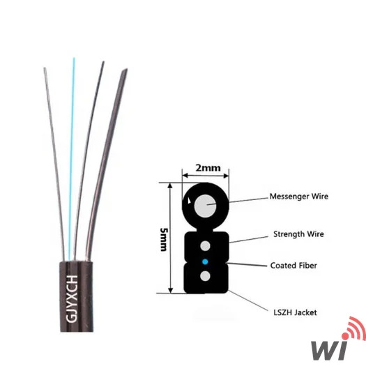 FTTH Fiber Optik Drop Kablosu 1 Core LZSH - Outdoor - 2000 Metre